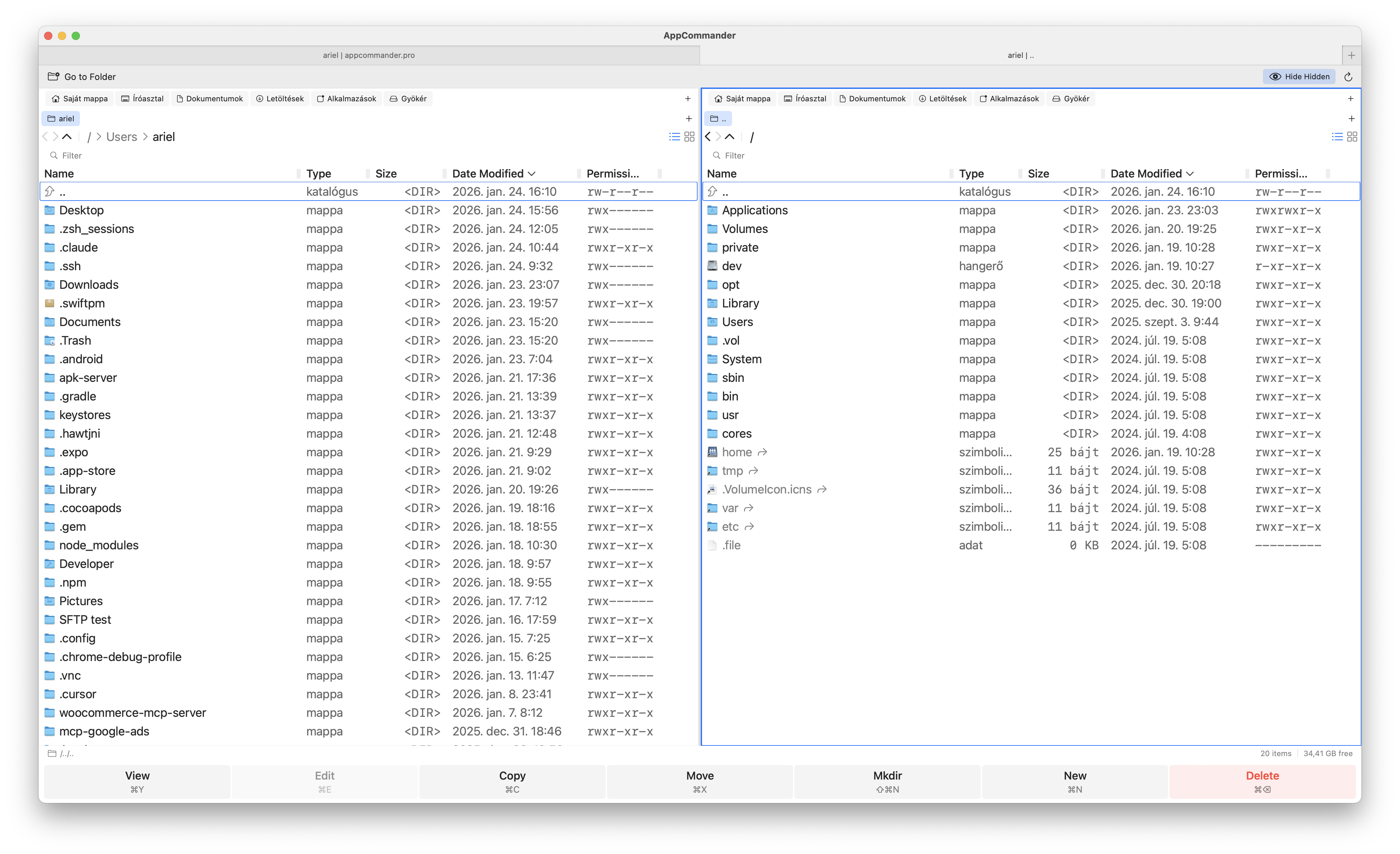 Tabs for multiple locations